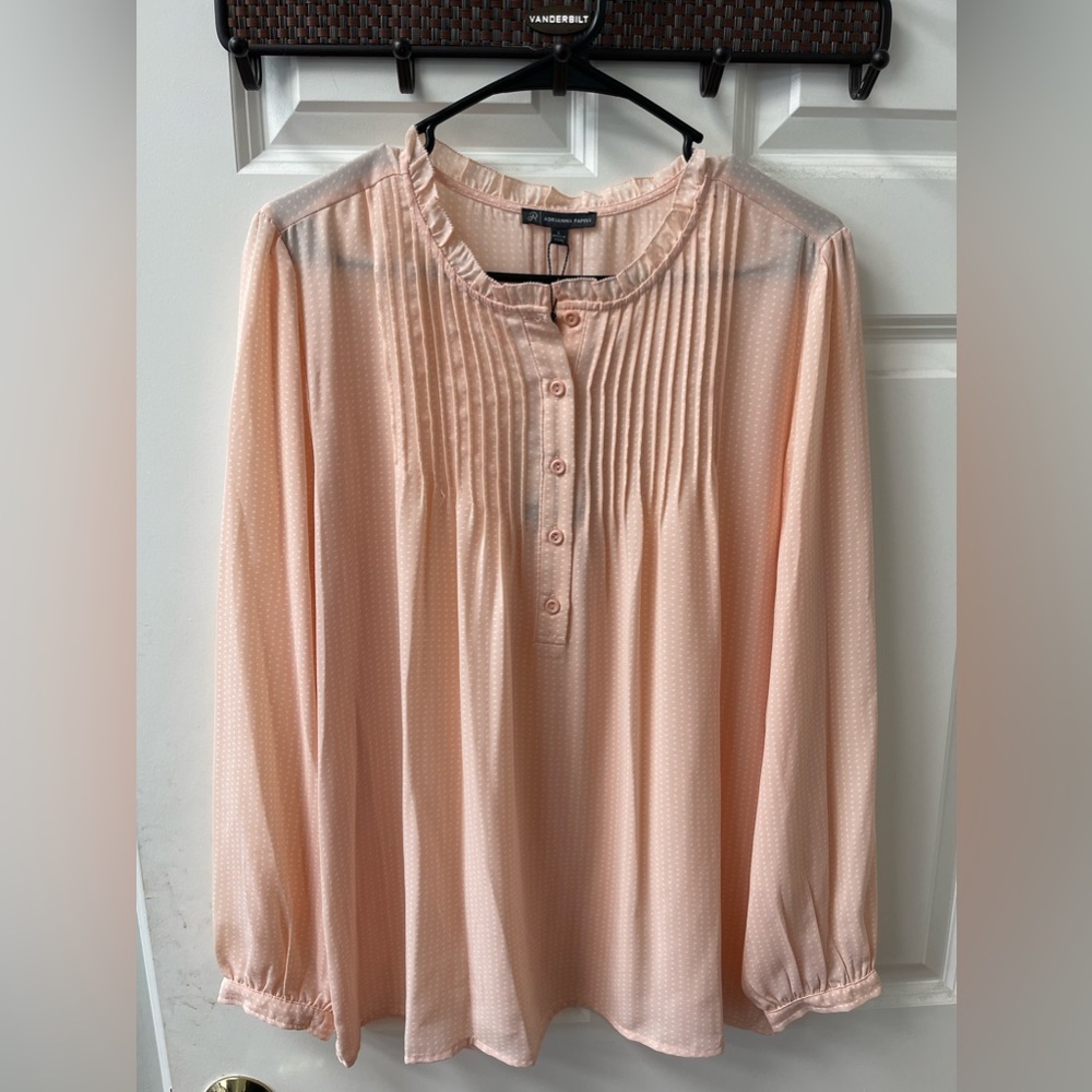 Adrianna Papell Blouse from Nordstrom Rack Pink Size L